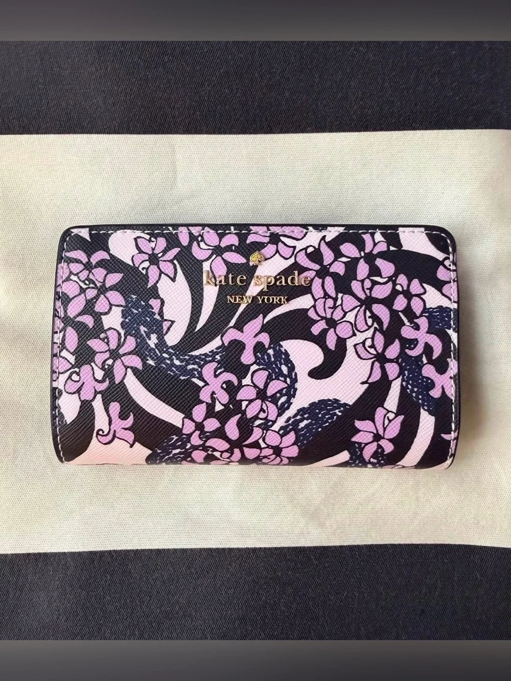Kate Spade Snake Garden Medium Wallet